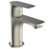 Ideal Standard Connect Air Bateria umywalkowa Blue Start bez korka srebro szczotkowane połysk A7019GN