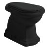 Kerasan Retro Toaleta WC stojąca tylny odpływ czarny mat 101131