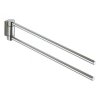 Keuco Plan Wieszak na ręcznik podwójny 43,8 cm aluminium/chrom 14918170000