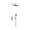KFA Malaga Zestaw prysznicowy podtynkowy z deszczownicą gun metal grey z powłoką PVD 4529-501-61