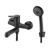 Kuchinox Atez Bateria wannowa natynkowa czarny BTK_711D