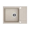 Kuchinox Celebes Zlewozmywak granitowy jednokomorowy 65x44 cm beż SBL_413T