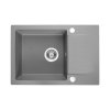 Kuchinox Celebes Zlewozmywak granitowy jednokomorowy 65x44 cm szary SBL_513T
