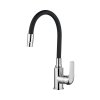 Kuchinox Elza Bateria kuchenna elastyczna chrom/czarny BKE_762D