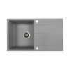 Kuchinox Laut Zlewozmywak granitowy jednokomorowy 76x44 cm szary SBZ_511Y