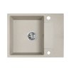Kuchinox Rab Zlewozmywak granitowy jednokomorowy 56x44 cm beż SBF_413Y