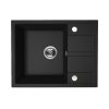 Kuchinox Viti Zlewozmywak granitowy jednokomorowy 56x44 cm czarny SBX_713Y