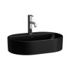 Laufen Savoy Umywalka nablatowa 55x38 cm bez przelewu czarny mat H8129457161111