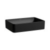 Laufen Savoy Umywalka nablatowa 55x38 cm z przelewem czarny mat H8169447161091