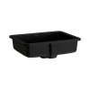 Laufen Savoy Umywalka podblatowa 50x39,5 cm szlifowana nieszkliwiona czarny mat H8189487161091