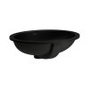 Laufen Savoy Umywalka podblatowa 50x41,5 cm nieszkliwiona czarny mat H8189427161091