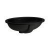 Laufen Savoy Umywalka podblatowa 50x41,5 cm szkliwiona czarny mat H8189427161551