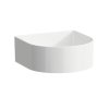 Laufen Sonar Umywalka nablatowa 34x34x13 cm z korkiem ceramicznym bez przelewu bez otworu na baterie biała H8123400001121