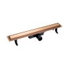 Laveo Basso Odpływ liniowy 100 cm odwracalny różowe złoto COB_810D