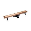 Laveo Basso Odpływ liniowy 60 cm odwracalny różowe złoto COB_860D