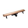 Laveo Basso Odpływ liniowy 80 cm odwracalny różowe złoto COB_880D