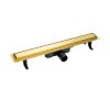 Laveo Basso Odpływ liniowy 80 cm odwracalny złoty COB_G80D