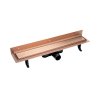 Laveo Basso Odpływ liniowy przyścienny 70 cm różowe złoto COB_871D