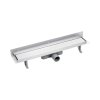 Laveo Basso Odpływ liniowy przyścienny 80 cm inox COB_281D