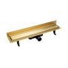 Laveo Basso Odpływ liniowy przyścienny 80 cm złoty COB_G81D
