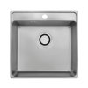Laveo Besos Zlewozmywak stalowy jednokomorowy 49x48 cm inox SLB210T