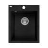 Laveo Chichi Zlewozmywak granitowy jednokomorowy 48x39 cm czarny SBH_710T