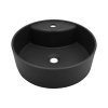 Laveo Cliff Umywalka nablatowa 43x43 cm czarny VGC1710T