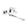 Laveo Kvadrato Bateria kuchenna natynkowa chrom BLQ_080D