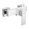 Laveo Kvadrato Bateria natryskowa natynkowa chrom BLQ040D