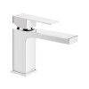 Laveo Kvadrato Bateria umywalkowa chrom BLQ022D
