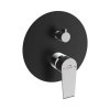 Laveo Largo Bateria wannowo-prysznicowa podtynkowa czarny/chrom BAH_70PD