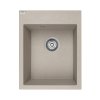 Laveo Monchichi Zlewozmywak granitowy jednokomorowy 50x39 cm beż SBO_410Y