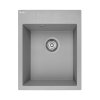 Laveo Monchichi Zlewozmywak granitowy jednokomorowy 50x39 cm szary SBO_510Y