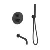 Laveo Pretto Bateria wannowa podtynkowa czarny BAO_711P