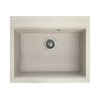 Laveo Tau Zlewozmywak granitowy jednokomorowy 50x60 cm beż SBT_4106