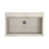 Laveo Tau Zlewozmywak granitowy jednokomorowy 50x80 cm beż SBT_4108