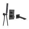 Laveo Tores Bateria wannowa podtynkowa czarny BVT_711P