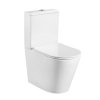 Lavita Neptun Zestaw Toaleta WC stojąca kompakt bez kołnierza + deska wolnoopadająca biały połysk 5900378325574
