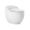 Lavita Silia Rim Zestaw Toaleta WC stojąca kompakt bez kołnierza + deska wolnoopadająca biały połysk 5900378332503