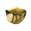 Lavita Sofi Slim Golden Eye Zestaw Toaleta WC bez kołnierza 49x36,5 cm + deska wolnoopadająca złoty 5900378326526