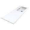 Miraggio Della 1200 R Umywalka meblowa 120,1x45,1 cm prawa Miramarble biały mat 0000914