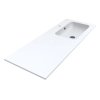 Miraggio Della 1200 R Umywalka meblowa 120,1x45,1 cm prawa Mirasoft biały mat 0001077