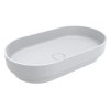 Miraggio Marta 750 Umywalka nablatowa 75x42 cm Miramarble biały mat 0000729