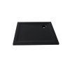 New Trendy Mild Stone Brodzik kwadratowy 100x100 cm czarny B-0585