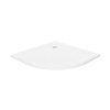 New Trendy Mild Stone Brodzik półokrągły 90x90 cm biały B-0538
