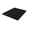 New Trendy Mild Stone Brodzik prostokątny 160x80 cm czarny B-0595