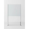 Novellini BeSafe Wall V1 Ekran ochronny wolnostojący 120x198,8 cm profile białe szkło przezroczyste BSAFEV1T120-1A