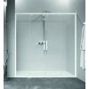 Novellini Kuadra 2.0 2AH Drzwi prysznicowe przesuwne z polami stałymi 137-141x200 cm szkło przezroczyste profile chrom K22AH137-1K