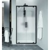 Novellini Kuadra Black 2.0 2B Drzwi skrzydłowe do wnęki 67-71x200 cm szkło przezroczyste profile czarne K22B67-1H
