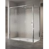 Novellini Opera 2P Drzwi prysznicowe przesuwne wnękowe 117-121x200 cm lewe, szkło przezroczyste, profile chrom OPE2P117S-1K